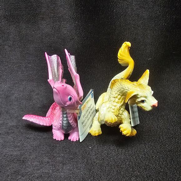 Safari Ltd. Pink Baby Love Dragon & Golden Baby Luck Dragon Mini Figures Collect - Picture 2 of 12